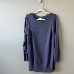 J. Jill Classic Crew Neck Tunic Sweater